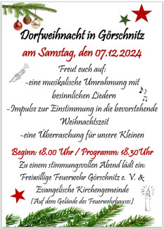 Dorfweihnacht in Görschnitz