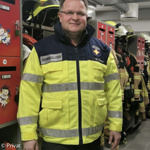 Pfr. Günter Daum bei der Feuerwehr